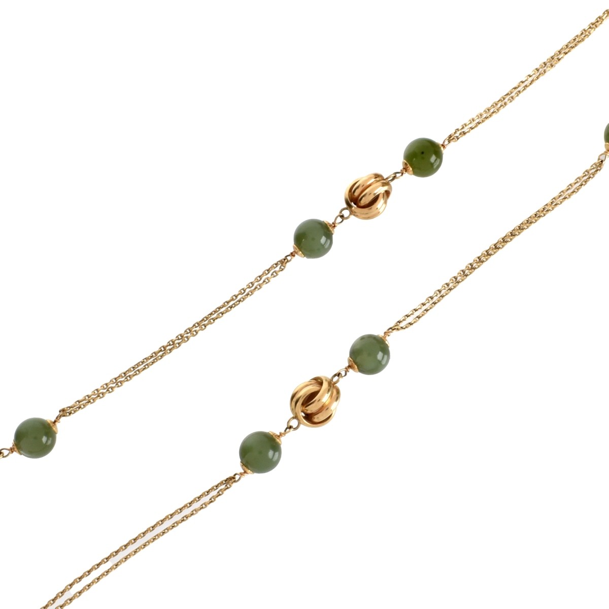 Jade and 14K Necklace