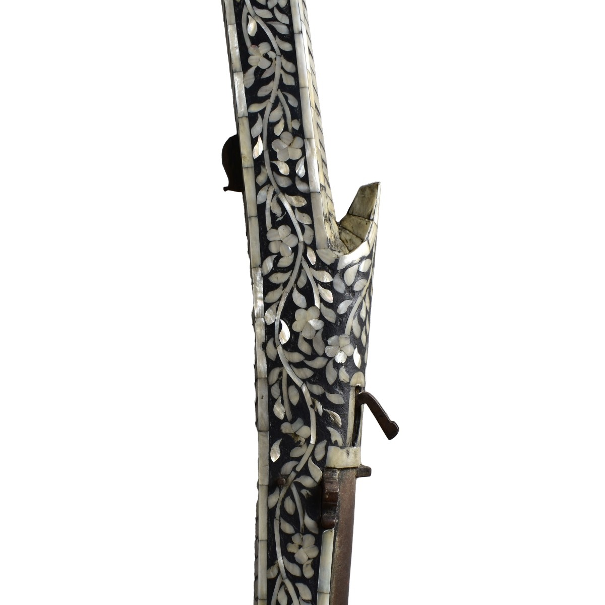 Antique Indian Mughal Match Lock Rifle