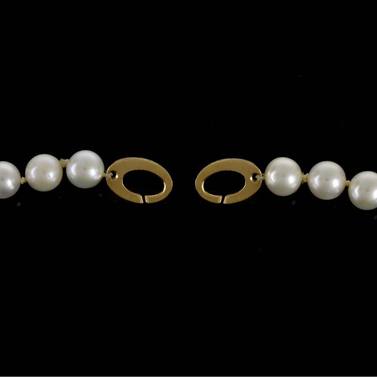 Pearl, Diamond, Enamel and 14K Necklace