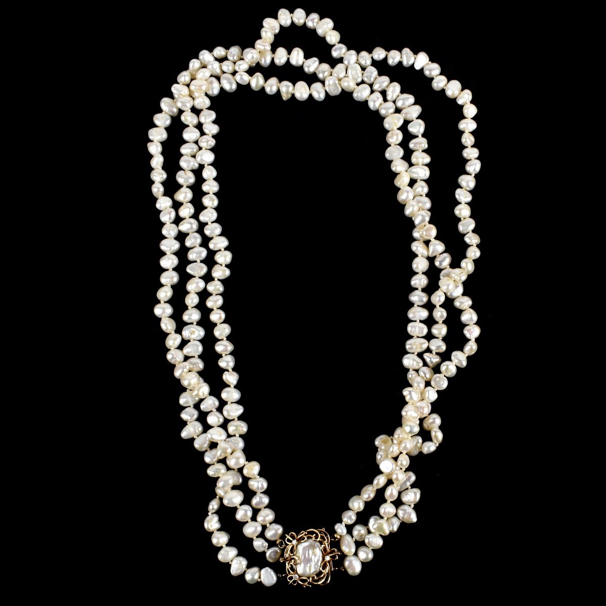 Baroque Pearl and 14K Necklace & Bracelet