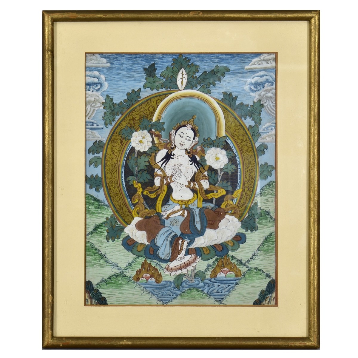 Three Framed Indian Buddhist Paintings