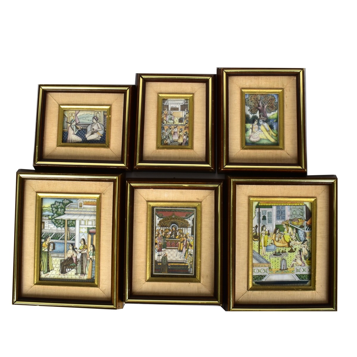Six Framed Assorted Mughal and Indian Paintings