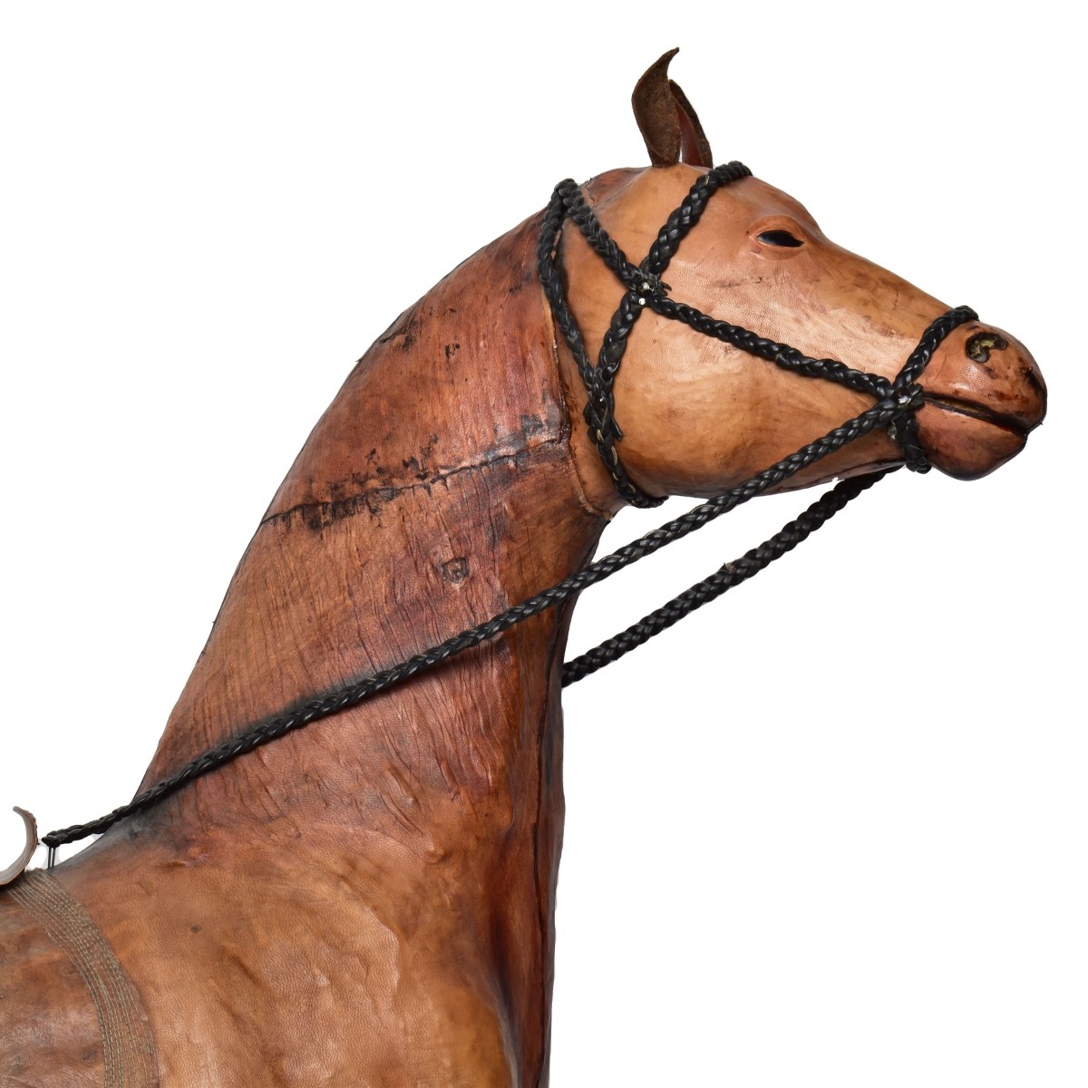 Abercrombie & Fitch Leather Horse Sculpture