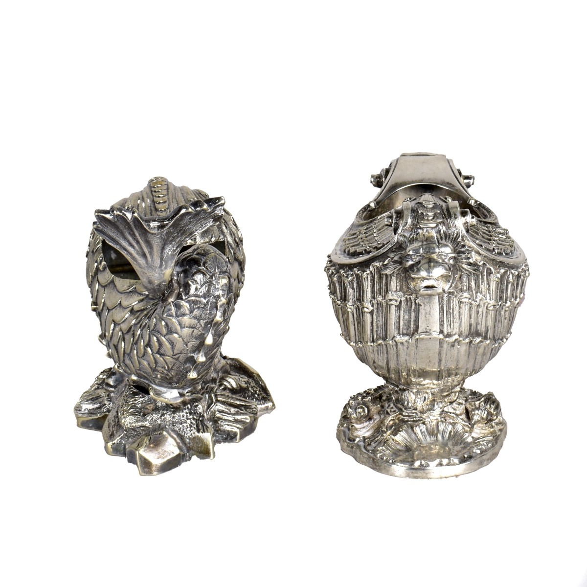 Two 19th C. Victorian Spoon Warmers