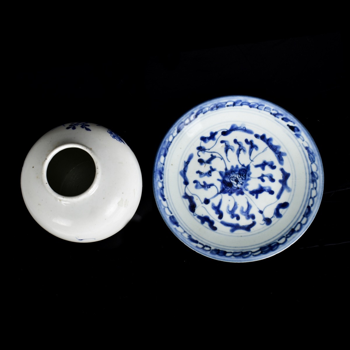 Two Antique Chinese Porcelain Tableware