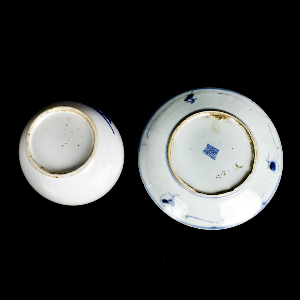 Two Antique Chinese Porcelain Tableware