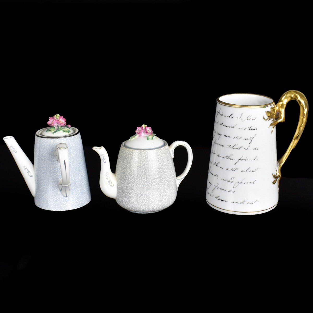 Three Vintage Porcelain Tableware