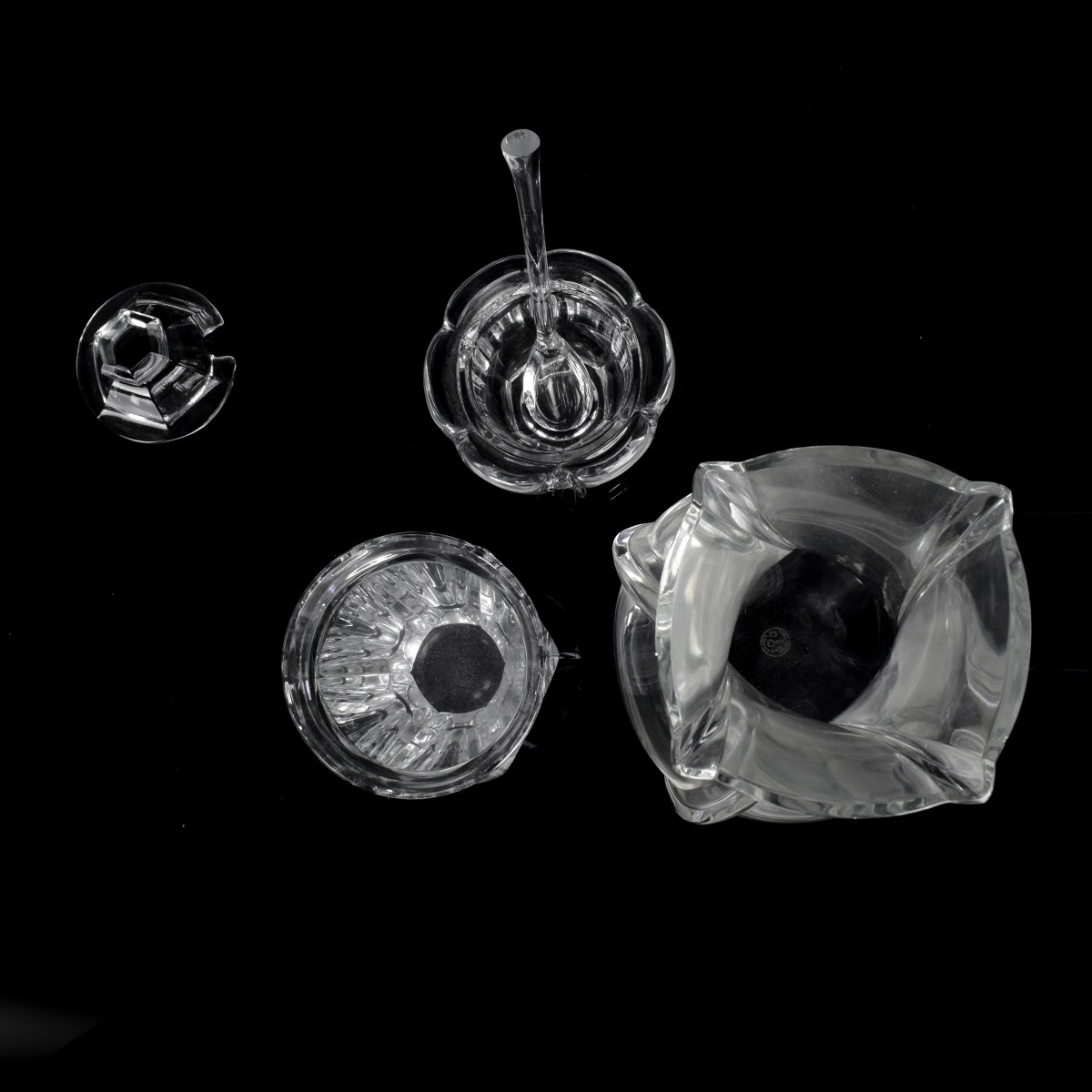 Three Baccarat Crystal Tableware