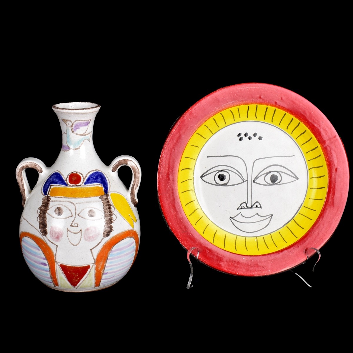 Two Desimone Italian Pottery Tableware