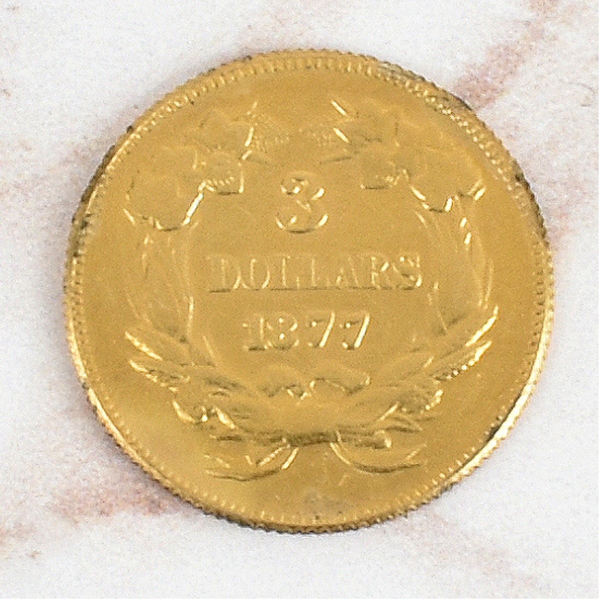 US 1877 $3 Gold Coin