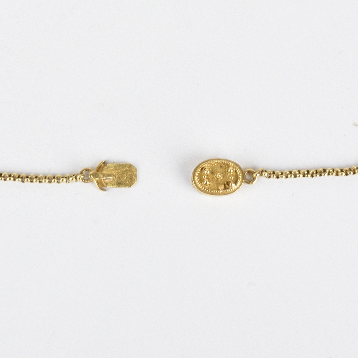 Antique Etruscan style 18K Necklace