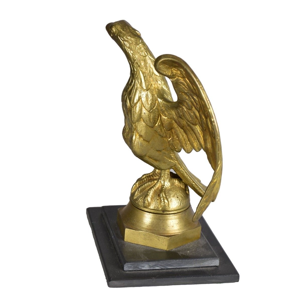 Vintage Bronze Sculpture of an Eagle