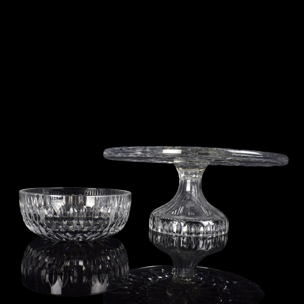 Four Vintage Crystal Tableware