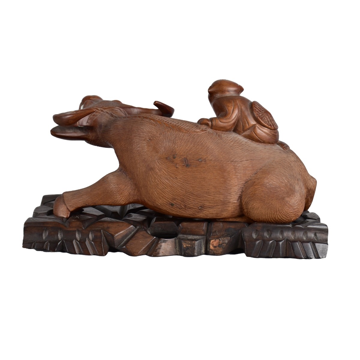 Chinese Carved Wood Ox