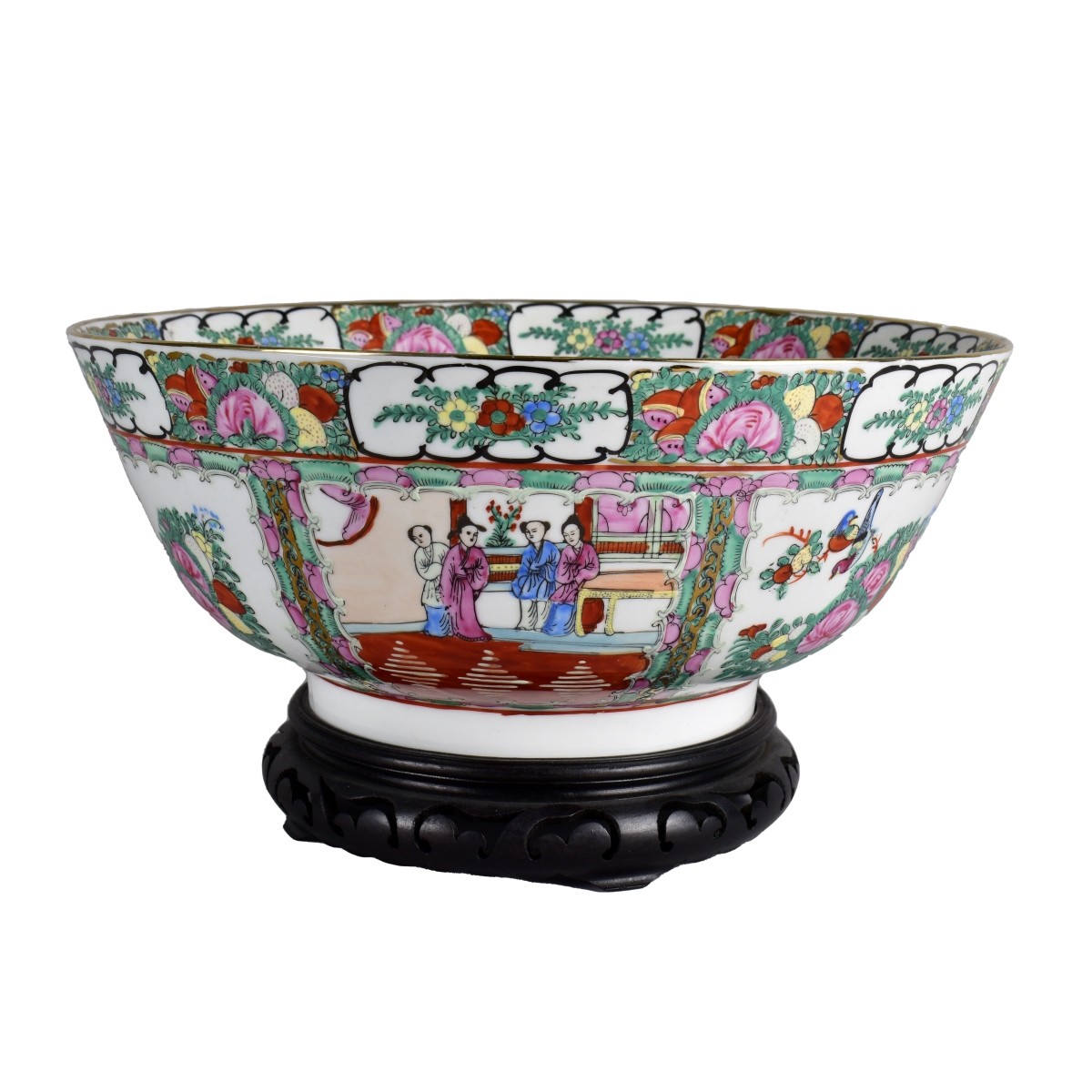 Large Chinese Punch Bowl