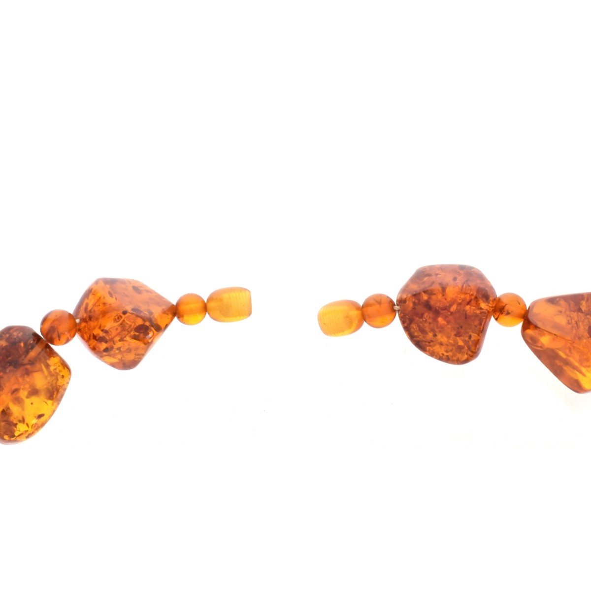 Amber Nugget Bead Necklace