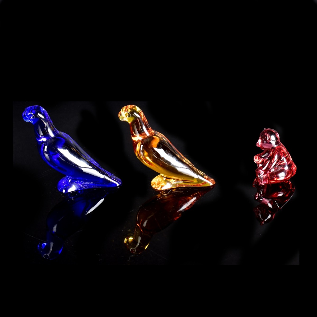 Three Baccarat Figurines / Paperweights