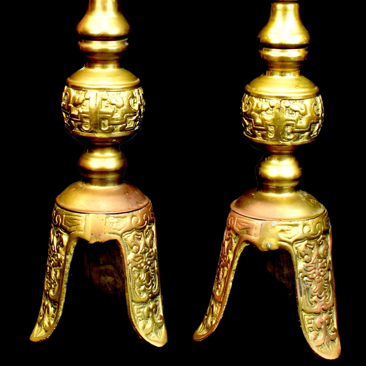 Pair of Chinese Candlesticks