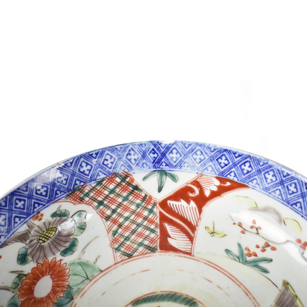 Two Antique Asian Porcelain Plate and Bowl