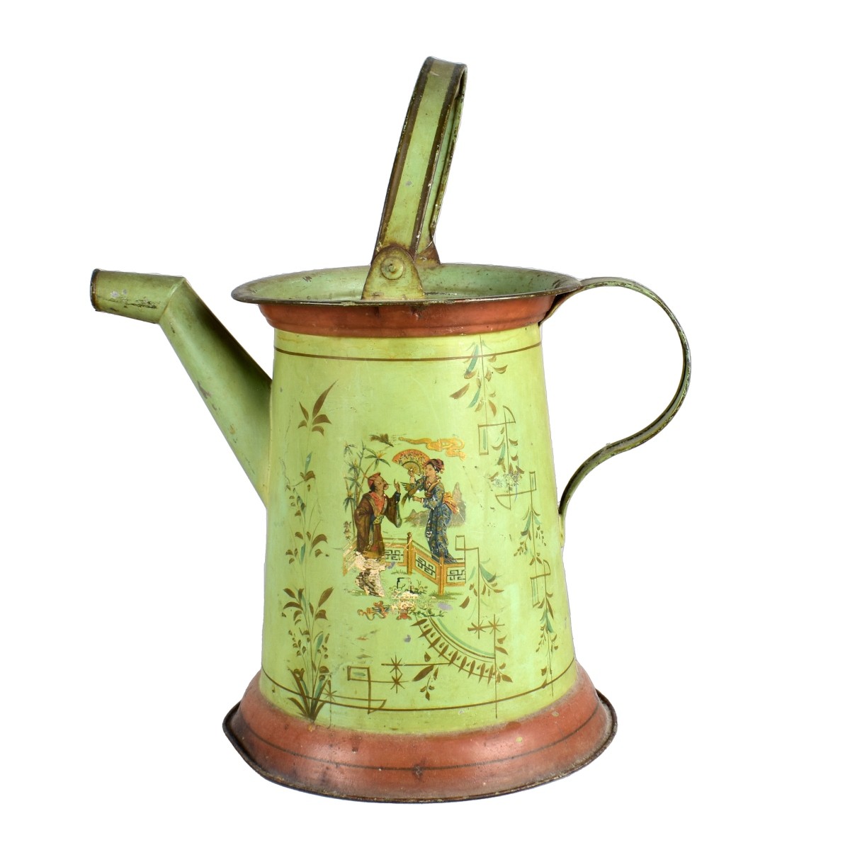 Vintage Chinoiserie Watering Can
