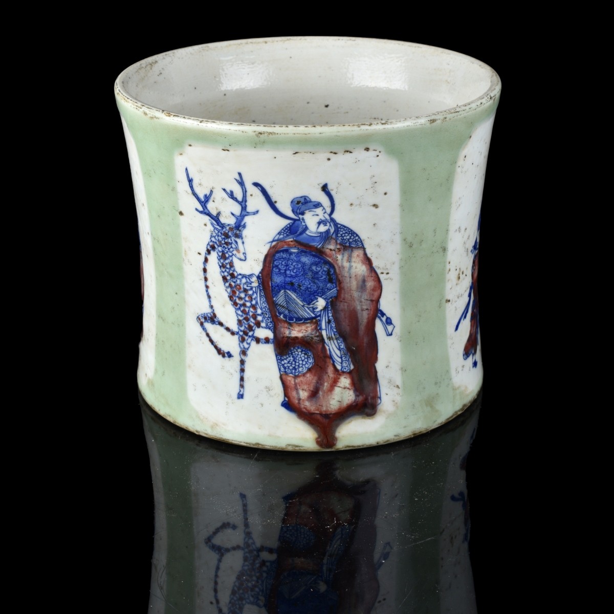 Chinese Qianlong style Porcelain Brush Pot