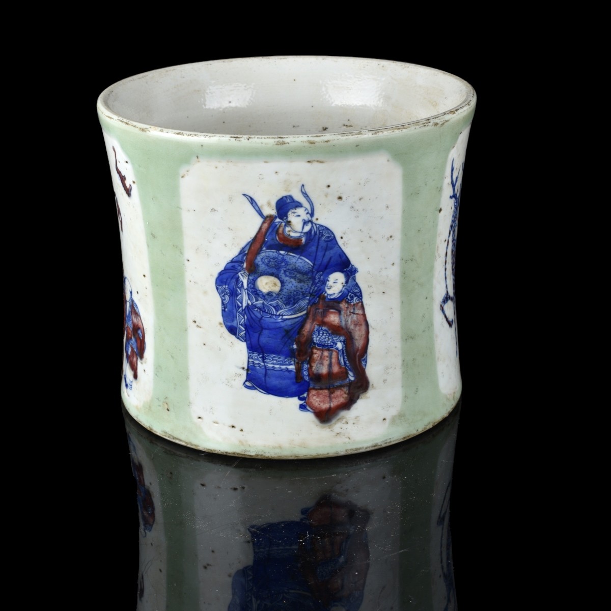 Chinese Qianlong style Porcelain Brush Pot