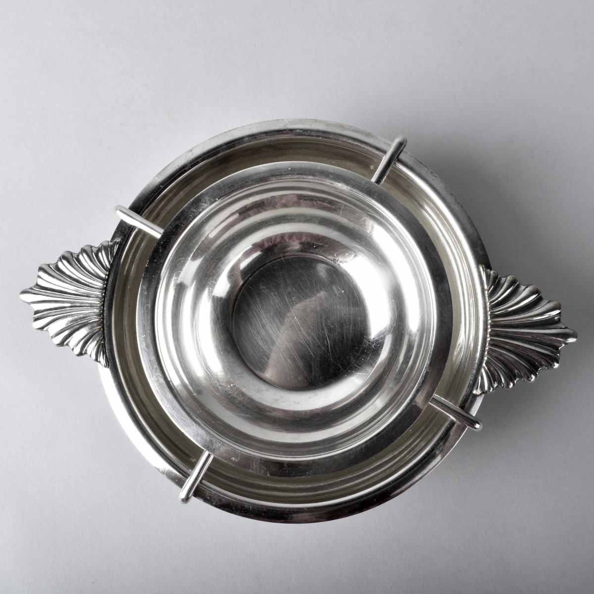 Grouping of Two Silverplated Serving Pieces