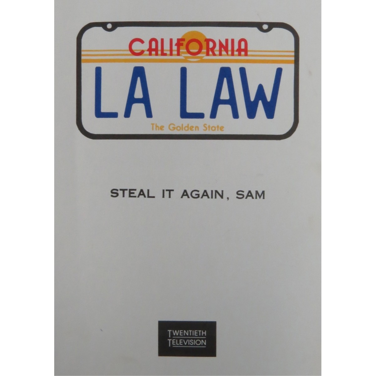 Three California LA Law Scripts