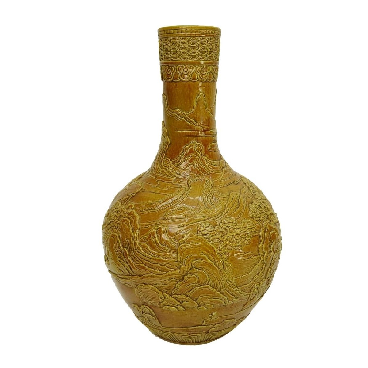 Chinese Yellow Glaze Porcelain Vase