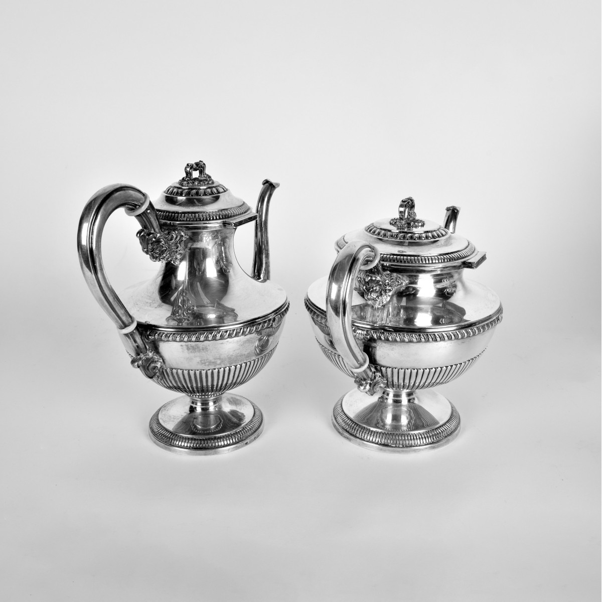 Fratelli Broggi 5-Piece 800 Silver Tea Set
