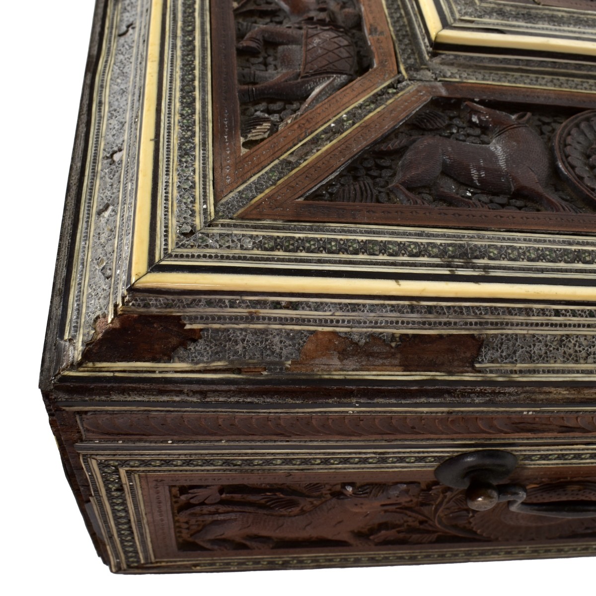 Anglo-Indian Carved Box