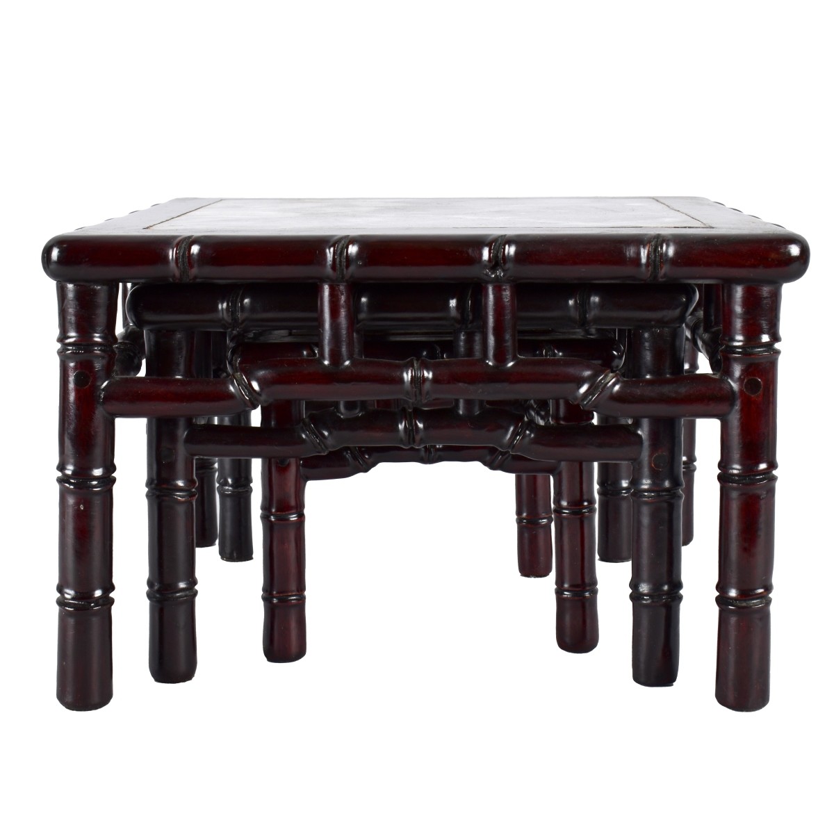 Chinese Marble Top Nesting Tables