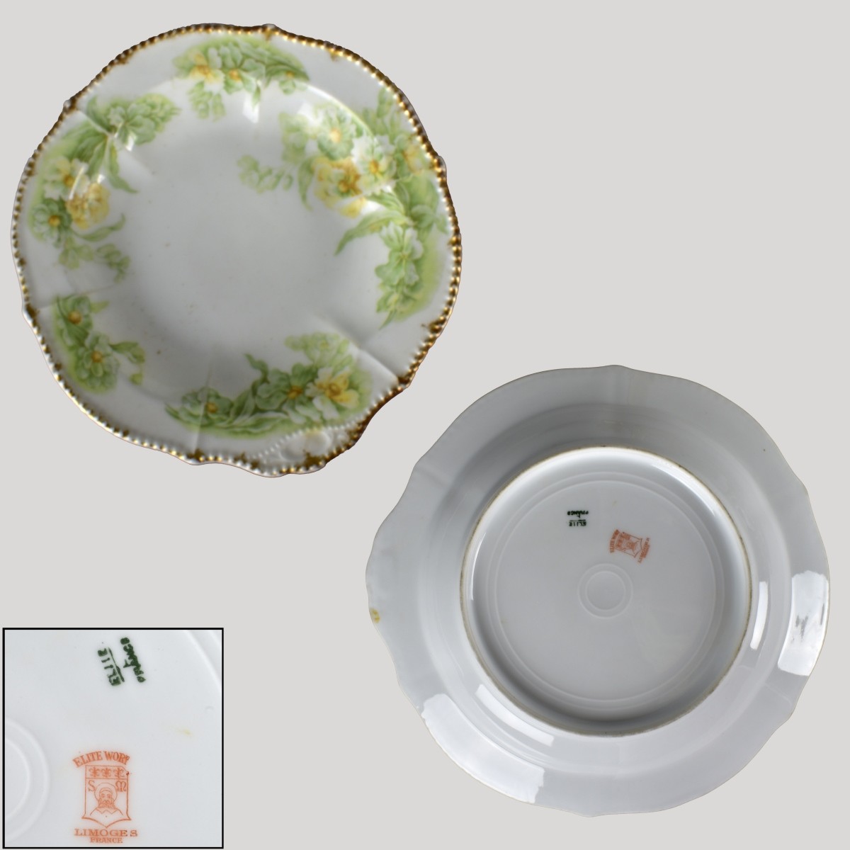 Nineteen Assorted Porcelain Tableware