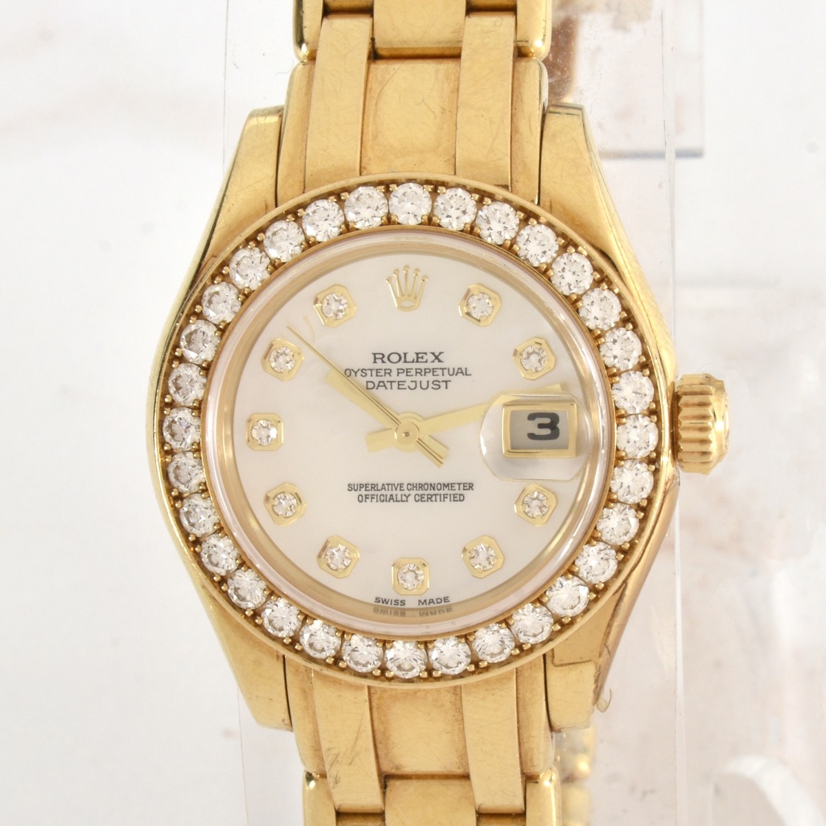 Rolex Pearlmaster 18K Watch