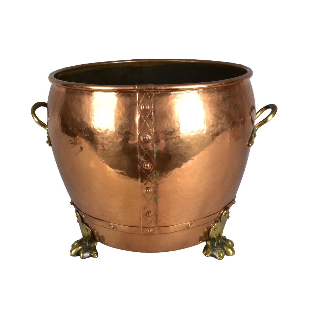 Vintage Copper and Brass Planter