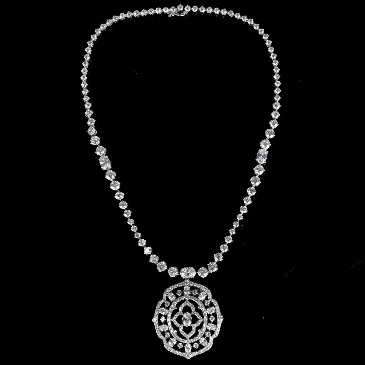 Piranesi Diamond and 18K Pendant Necklace
