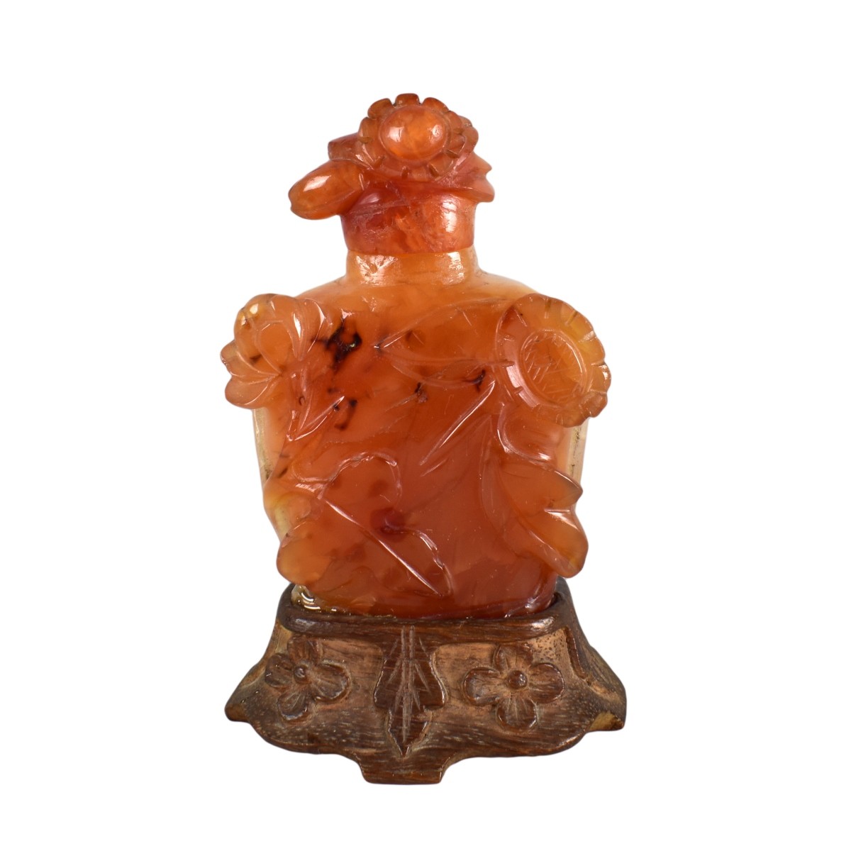 Antique Chinese Carved Agate Snuff Bottle