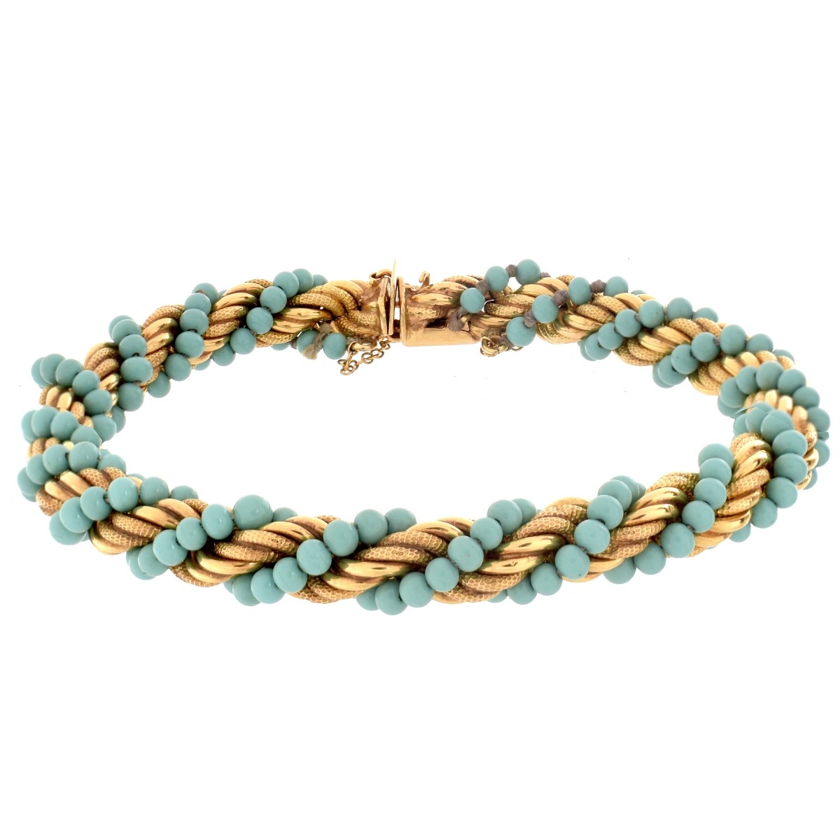Turquoise and 18K Bracelet