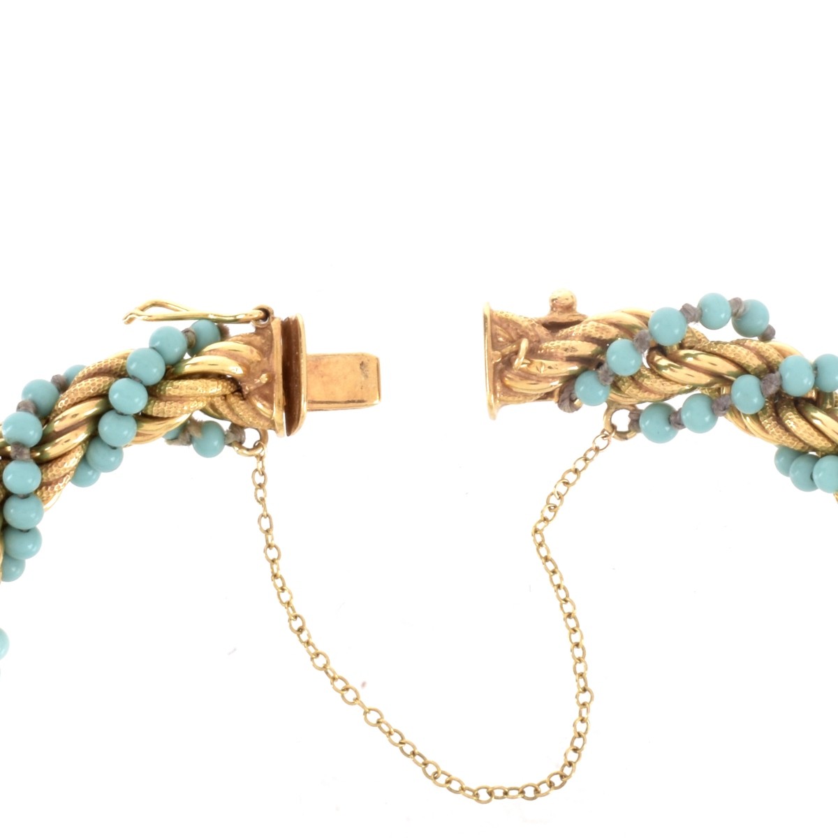 Turquoise and 18K Bracelet