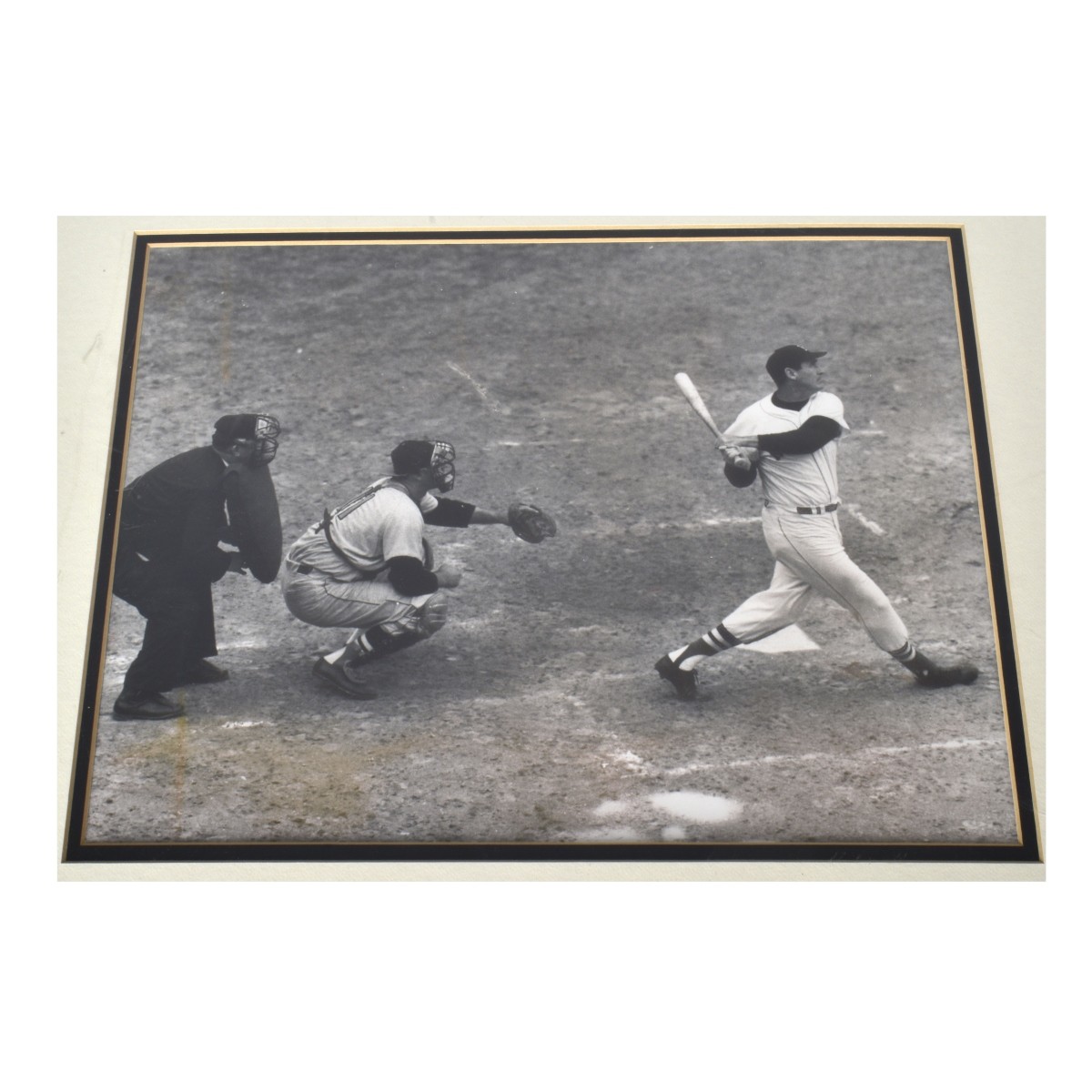 Two Framed Ted Williams Photographic Memorabilia