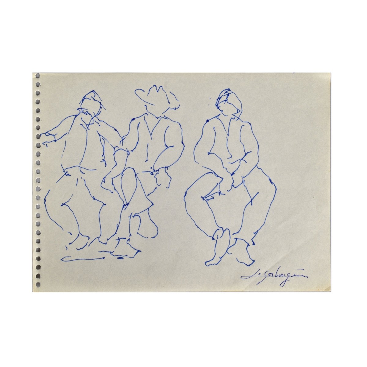 Luis Sahagun (Mexican 1900-1978) Sketches