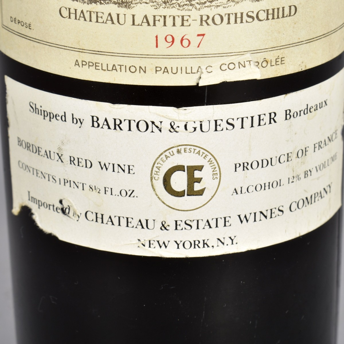 1967 Chateau Lafite Rothschild Bottle