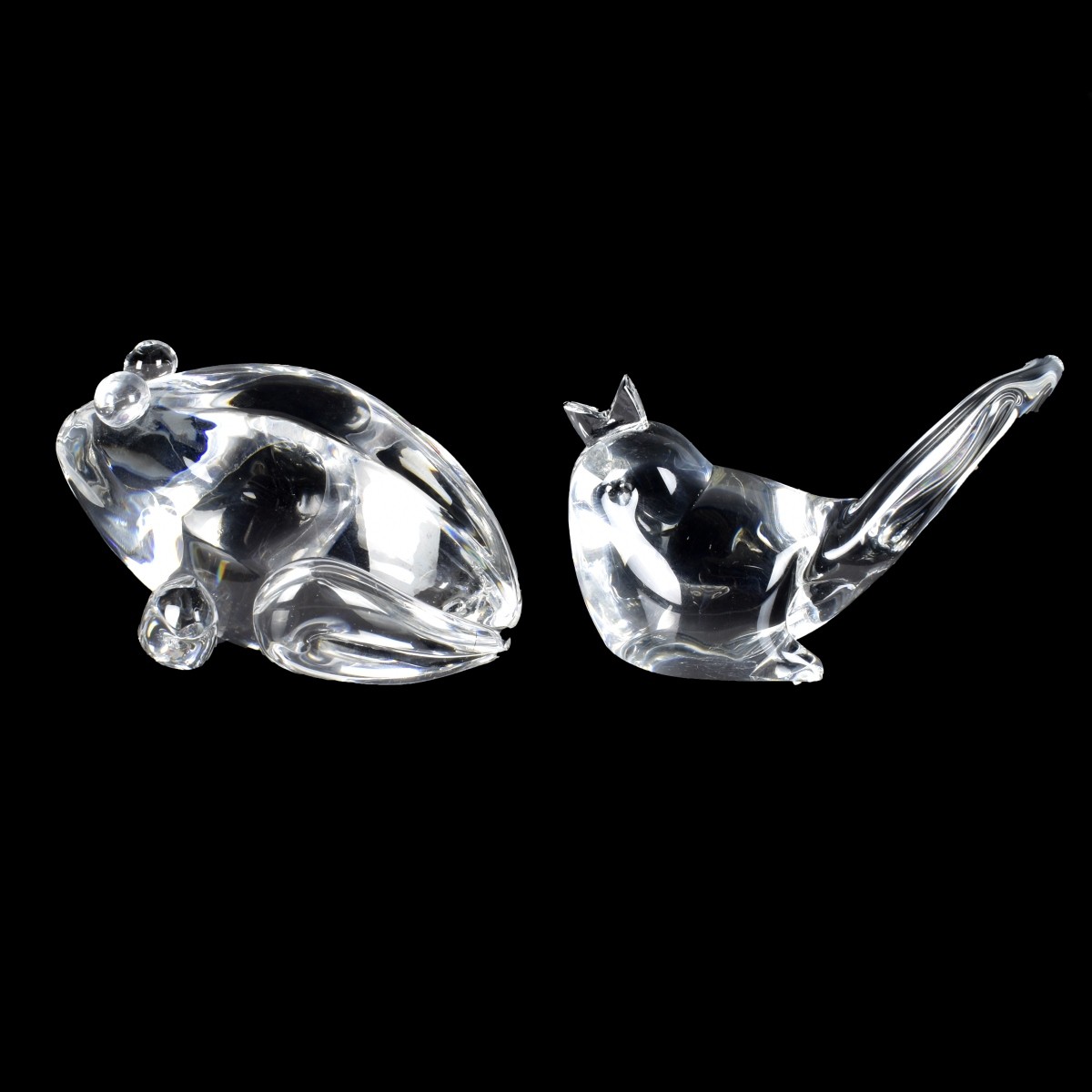 Two Steuben Crystal Figurines