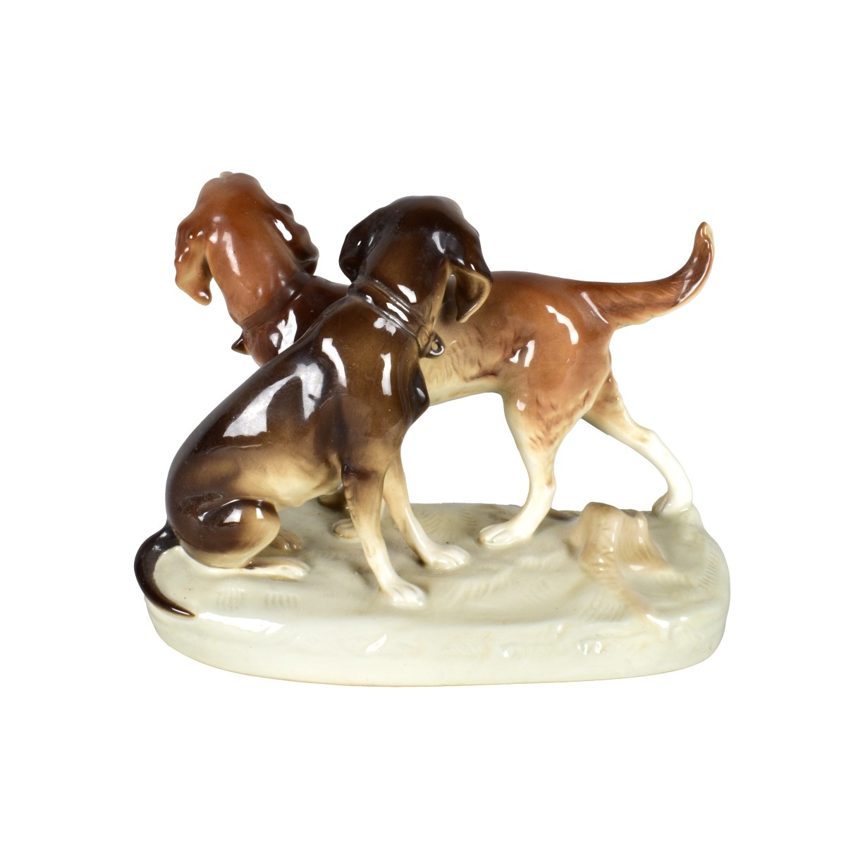 Royal Dux Hunting Dogs Figurine