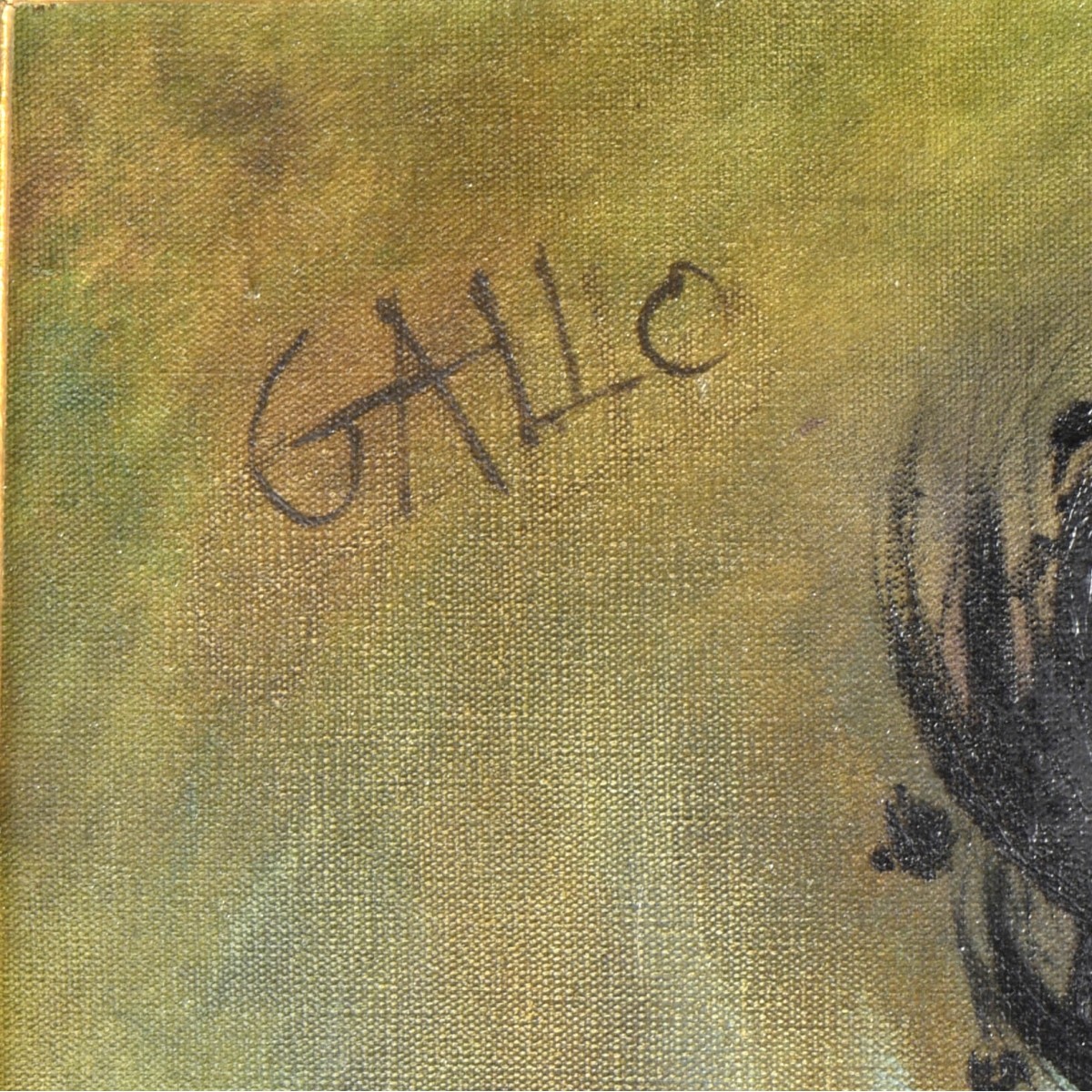 Large 20th C. O/C Signed Gallo