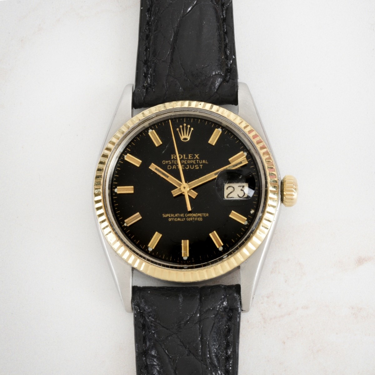 Rolex Date Just Two Tone Watch