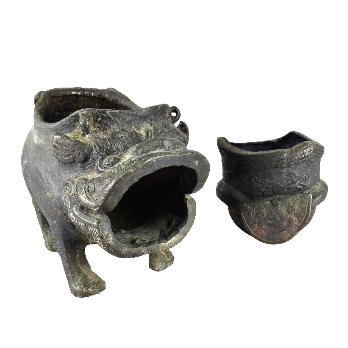 Pair of Chinese Incense Burners
