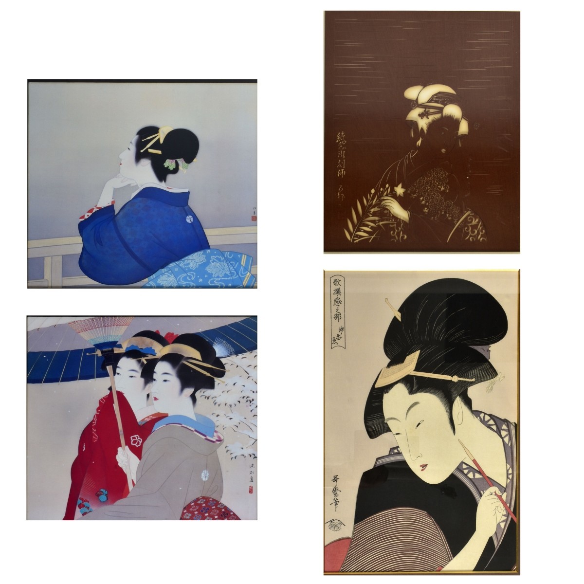 Three Japanese Assorted Artworks