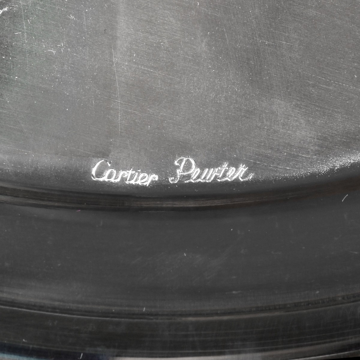 Vintage Cartier Pewter Plate