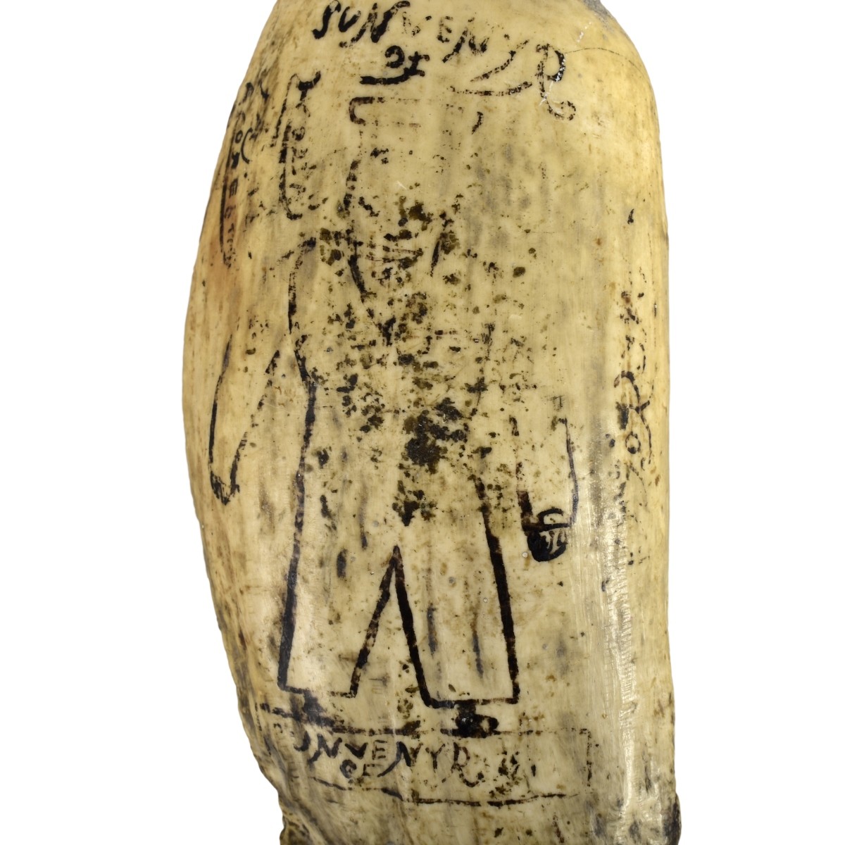 Early 20th C. Engraved Scrimshaw